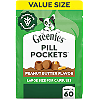 Greenies Pill Pockets Peanut Butter Flavor Large Size Dog Treats