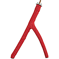 You & Me Red Forked Sand Bird Perch