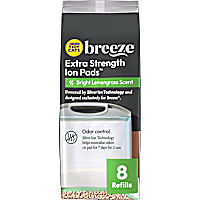 Purina Tidy Cats Breeze Multi-Cat Extra Strength Ion, Bright lemongrass Scented Cat Litter Pads Refill