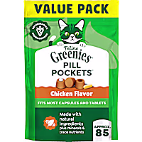 Greenies Feline Pill Pockets Chicken Flavor for Cats Soft Cat Treats