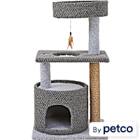 EveryYay Lookout Loft 4-Level Cat Tree with Hideaway for Large Cats