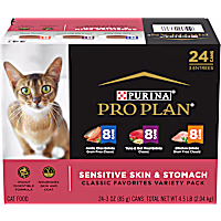 Purina Pro Plan SPECIALIZED Sensitive Skin & Stomach Formula Pate Wet Cat Food Variety Pack