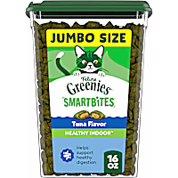 Greenies Feline Smartbites Healthy Tuna Flavor Indoor Cat Treats