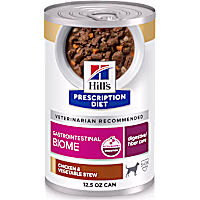 Hill's Prescription Diet Gastrointestinal Biome Digestive/Fiber Care Chicken & Vegetable Stew Wet Dog Food