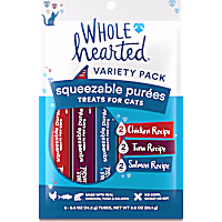 WholeHearted Squeezable Puree Cat Treat Variety Pack