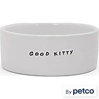 EveryYay Dining In Good Kitty Ceramic Cat Bowl