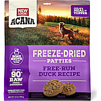 ACANA Topper Free-Run Duck Recipe Patties Grain-Free High Protein Freeze Dried Dog Food