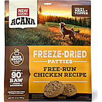 ACANA Topper Free-Run Chicken Recipe Patties Grain-Free High Protein Freeze Dried Dog Food