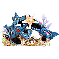 Penn Plax Blue Plane Coral Scape Aquatic Decor