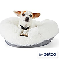 EveryYay Snooze Fest Cream Donut Bed for Dogs