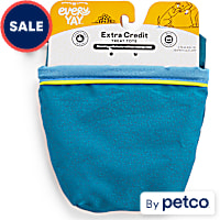 EveryYay Extra-Credit Blue Canvas Treat Pouch for Dogs
