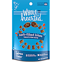 WholeHearted Salmon Flavor Soft-Filled Bites Cat Treats