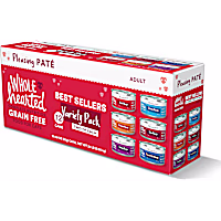 WholeHearted Grain Free Best Sellers Wet Cat Food Pate Variety Pack