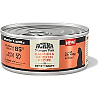 ACANA in Bone Broth Salmon + Chicken Recipe Premium Pate Wet Cat Food