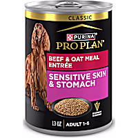 Purina Pro Plan Sensitive Skin and Stomach Beef and Oat Meal Entree Classic Wet Dog Food Pate