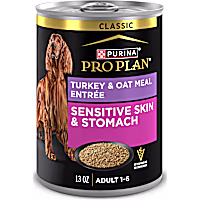 Purina Pro Plan Sensitive Skin and Stomach Turkey and Oat Meal Entree Classic Dog Food Pate