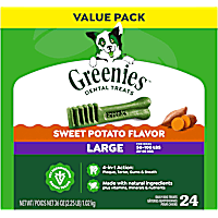 Greenies Natural Sweet Potato Flavor Dental Dog Treats