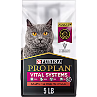 Purina Pro Plan Vital Systems Salmon and Rice Formula Dry 4-in-1 Formula Senior Cat Food