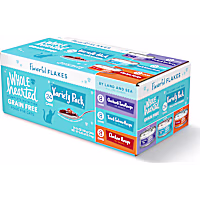 WholeHearted Grain Free By Land and Sea Flaked Wet Cat Food Variety Pack for All Life Stages