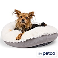 EveryYay Faux Fur Donut Bed for Dogs