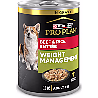 Purina Pro Plan Weight Management Wet Dog Food Beef and Rice Entree in Gravy