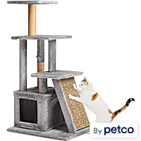 EveryYay Cozy Condo 4-Level Cat Tree with Ramp for Large Cats
