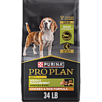 Purina Pro Plan Adult 7 Plus Weight Management Shredded Blend Chicken and Rice Formula Senior Dry Dog Food