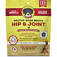 Brutus Bone Broth on the Go: Chicken Hip & Joint Instant Bone Broth for Dog Food Mega Pack