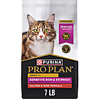 Purina Pro Plan Sensitive Skin and Stomach Salmon and Rice Formula Senior Cat Food