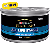 Purina Pro Plan Ocean Whitefish Pate Classic Entree All Life Stages High Protein Wet Cat Food