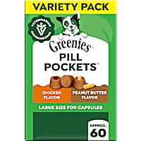 Greenies Pill Pockets Chicken and Peanut Butter Flavor Soft Dog Treats Variety Pack
