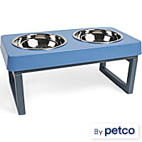 EveryYay Foldable Elevated Double Diner Cat Bowl