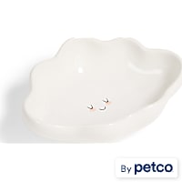 EveryYay Cloud Ceramic Cat Bowl
