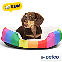 EveryYay Pride Rainbow Oval Cuddler Pet Bed