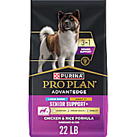 Purina Pro Plan AdvantEDGE Senior Support Plus Large Breed Shredded Blend Chicken and Rice Formula Dry Dog Food