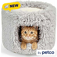 EveryYay Fluffy White Cat Condo
