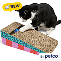 EveryYay Leaning Cat Scratcher with Ball Track