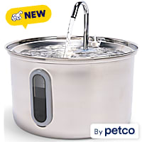 EveryYay 3-Liter Stainless Steel Pet Fountain