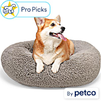 EveryYay FauX Fur Round Cuddler Dog Bed