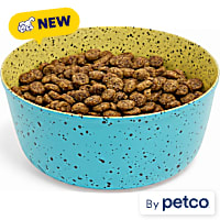 EveryYay Turquoise Terrazo Print Stainless Steel Dog Bowl