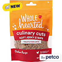 WholeHearted Chicken Recipe Soft Jerky Strips Treats for Cats