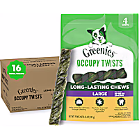 Greenies Occupy Twists Large Size Chicken Flavor Natural Dog Treats