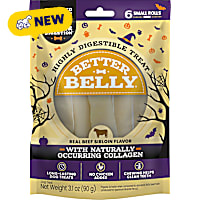 Better Belly Highly Digestible Treat with Collagen Small Beef Sirloin Rolls Dog Chews