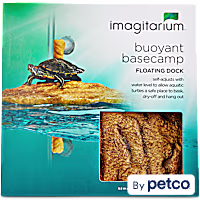 Imagitarium Corner Floating Turtle Dock Aquatic Decor
