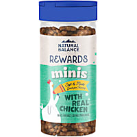 Natural Balance Treats Mini Rewards Grain Free Soft & Chewy Chicken Formula Dog Treats