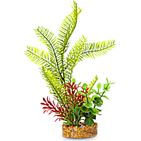 Imagitarium Yellow Frond Aquarium Plant with Green and Red Accents