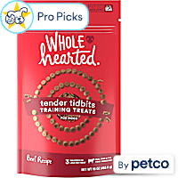 WholeHearted Grain-Free Tender Tidbits Beef Recipe Dog Training Treats