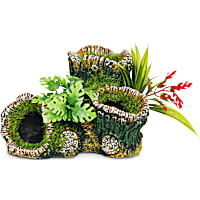 Imagitarium Tree Log with Plants Decor