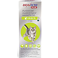 Bravecto Plus Topical Solution for Cats 2.6-6.2 lbs