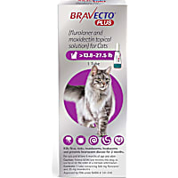 Bravecto Plus Topical Solution for Cats Greater Than 13.8-27.5 lbs